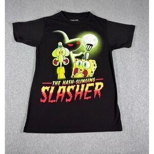 Spongebob Squarepants Hash Slinging Slasher Soft T-Shirt Adult S HTF‎ Rare Nick
